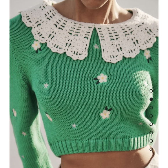 Zara Embroidered Knit Sweater - Picture 2 of 8